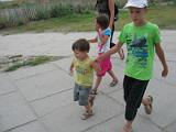 Avec Loic et Lucille le 9 Aout 2009